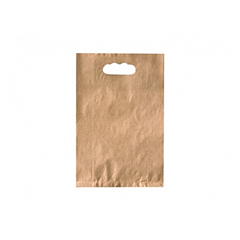 Torba papierowa zakupowa z uchwytem brązowa 200/65/305