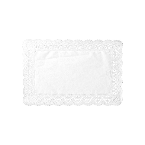 Serwetka wycinana ażurowa 34/26cm prostokątna BIAŁA