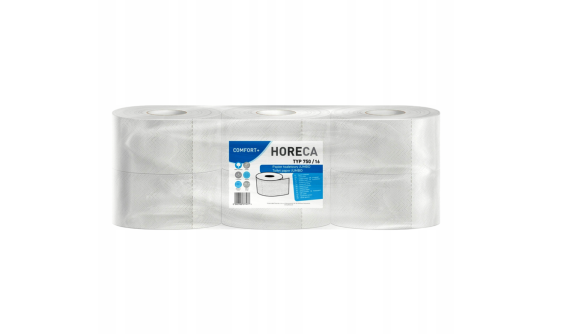 Papier toaletowy JUMBO 100% celuloza 150mb 19cm 2 warstwy HORECA
