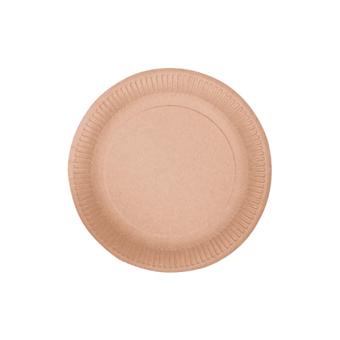 Talerz papierowy KRAFT NATURE 180mm 100 sztuk