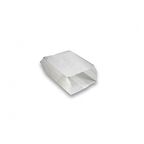 Torebka papierowa fałdowa 35x20x9 BIAŁA