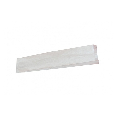Torebka papierowa fałdowa na bagietkę 67x11x4 BIAŁA