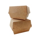 Kraft kartonik BURGER zamykany 115/115/75