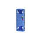AKC MOP PŁASKI 40CM Z MIKROFAZY DUO NIEBIESKI ZAPINANY